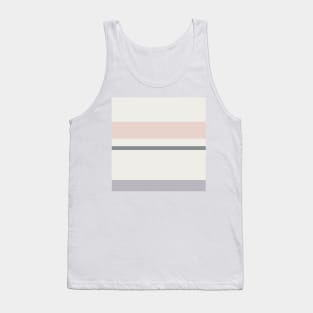 A refined setup of Very Light Pink, Philippine Gray, Silver and Lotion Pink stripes. Tank Top
